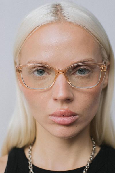 Bilge Karga Charmian Nude Blue Light Protective Glasses