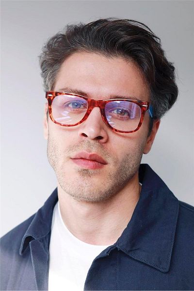Bilge Karga Jack Leopard Blue Men's Blue Light Protective Glasses