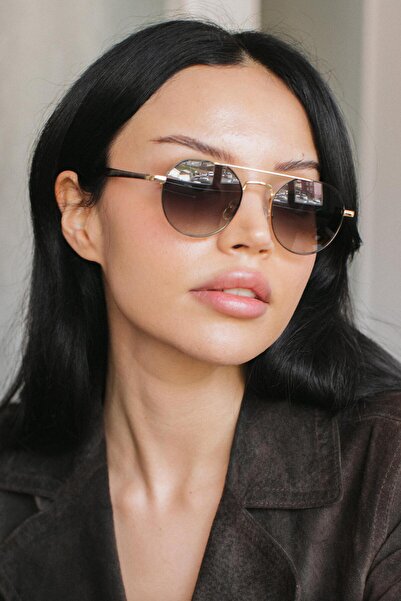 Bilge Karga Sakarca Gold Green Gradient Sunglasses