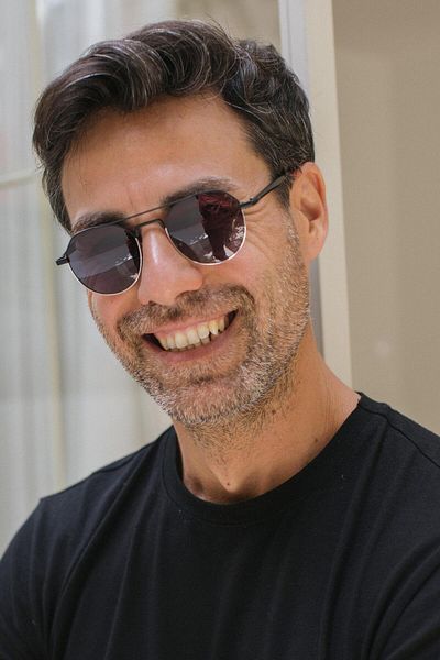 Bilge Karga Sakarca Black Silver Black Men's Sunglasses