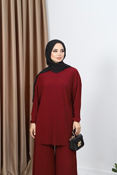 NİSUM MODA Pleated Trousers Set