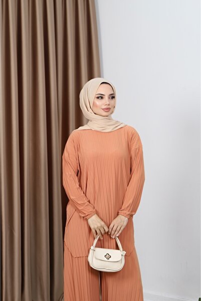 NİSUM MODA Pleated Trousers Set