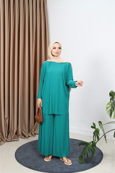 NİSUM MODA Κοστούμι πλισέ παντελόνι