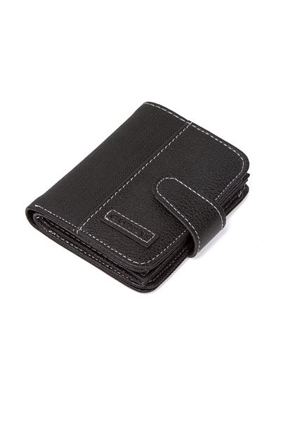 Newish Men's Wallet with Card Holder and Paper Money Compartment Stylish Daily Fashion Black (11.5x9cm)