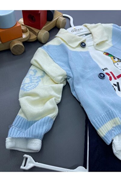 ZİMBOO BEBEK GİYİM TRİKO HIRKALI ERKEK BEBEK AYLIK 3 LÜ TAKIM