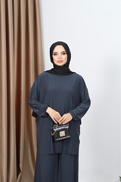 NİSUM MODA Pleated Trousers Set