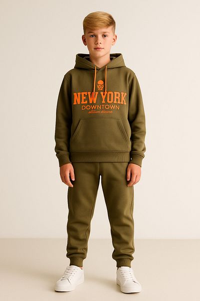 rg kidsstore Hooded Printed Youth Tracksuit Set