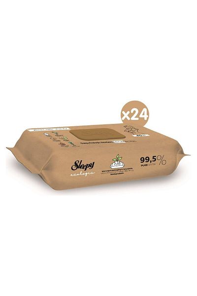 Sleepy Ecologic Newborn Wet Baby Care Towel 24x40 (960 Sheets)