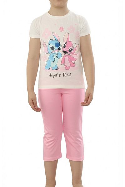 ww waka waka kids store Angel Stitch Printed Girl's T-Shirt and Capri Set