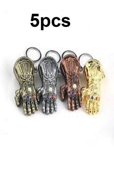 Generic 4pcs Iron Man Hand Medallion, Metal, Silver