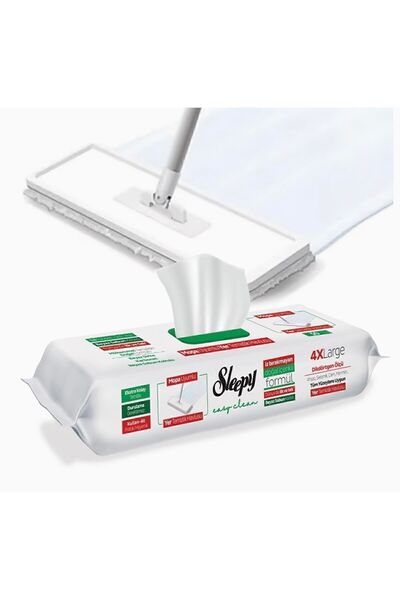 Sleepy Easy Clean Beyaz Sabun Katkılı Mop Uyumlu Yer Temizlik Havlusu 50 Yaprak