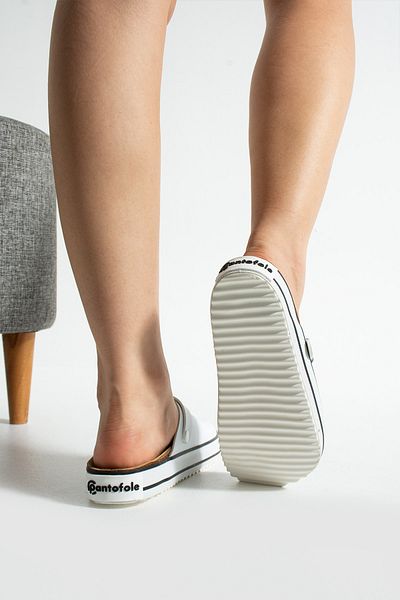 COMFORT OF PANTOFOLE SABO SPORT WHITE SLIPPERS