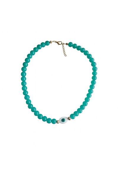 Venus Design Colorful Glass Bead Necklace