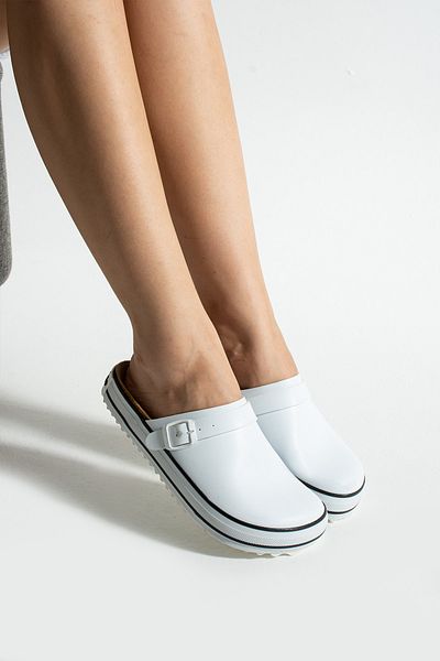 COMFORT OF PANTOFOLE SABO SPORT WHITE SLIPPERS