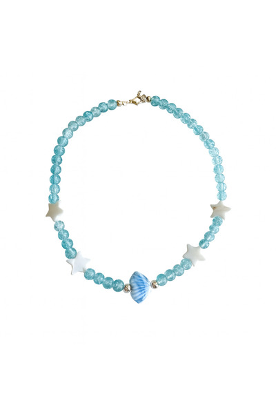 Venus Design Colorful Glass Bead Necklace