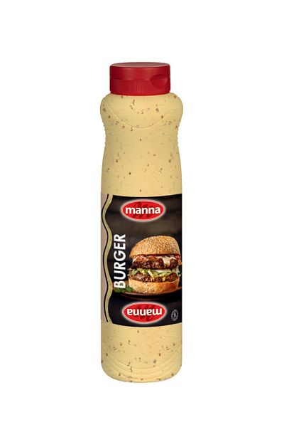 manna Burger Sauce 1L, Gourmet Sauce, Belgian Origin, Hamburger Sauce