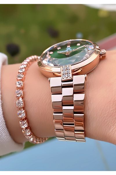 Daniel Klein Brand Rose Gold Color Women's Wristwatch - Bracelet Gift
