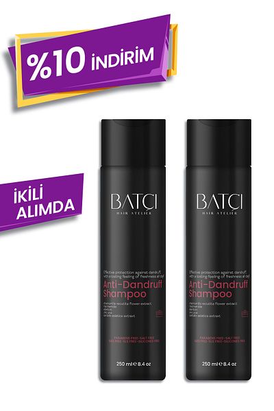 Batçı Hair Atelier Anti Dandruff Anti-Dandruff Shampoo 250 ml Advantageous Set of 2
