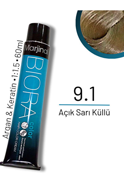 Marjinal Biora Saç Boyası - 9.1 Açık Sarı Küllü