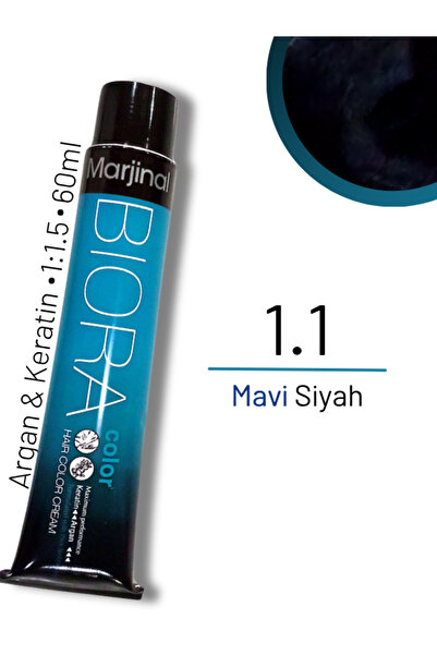 Marjinal Biora Saç Boyası - 1.1 Mavi Siyah