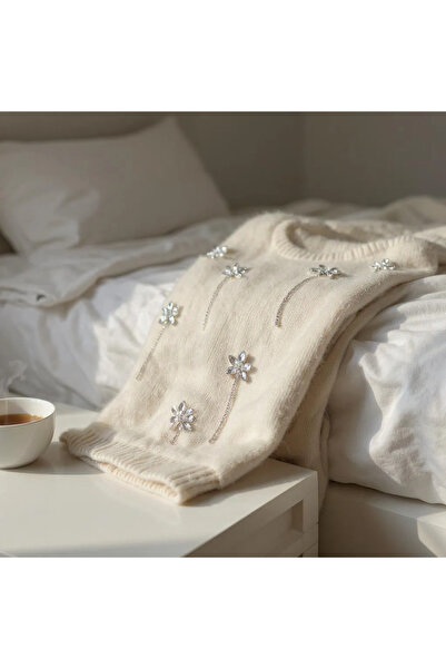 WeddingShopStone Ütüyle Yapışan Taşlı Motif Kristal Gümüş Aksesuar Aplik 1 Adet