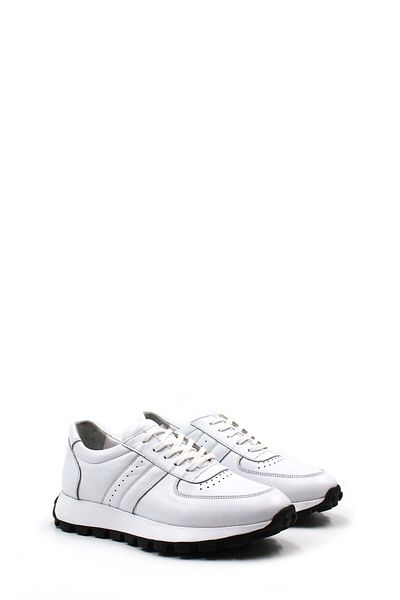 Ayakkabıhane Pantofi sport pentru bărbați, cu șireturi, din piele naturală, în interior și în exterior, Ah08154131812