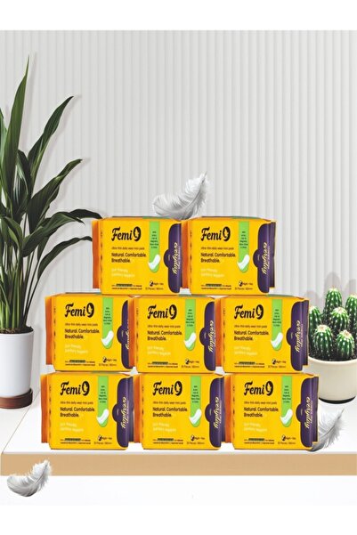 Femi9UAE فوط فيمي 9 فائقة النحافة للاستخدام اليومي، صغيرة الحجم، 9 طبقات، حما...