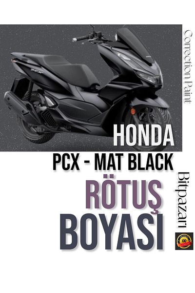 Flea Market Honda Pcx Nha76M Mat Galaxy Black - Professional Scratch Remover Touch-Up Paint 20ml.