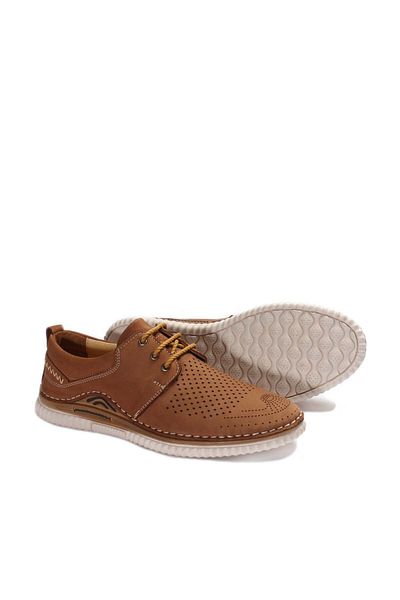 Ayakkabıhane Εσωτερικά και εξωτερικά Γνήσιο δέρμα Nubuck Tan Ανδρικά καλοκαιρινά καθημερινά παπούτσια Ah0766213146