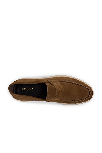 Deery Чоловічі мокасини з натуральної замші коричневого кольору