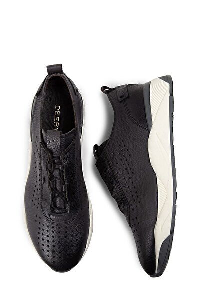 Deery Hakiki Deri Gri Sneaker Erkek Ayakkabı