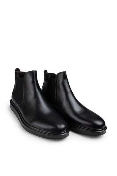Deery Hakiki Deri Siyah Comfort Chelsea Erkek Bot