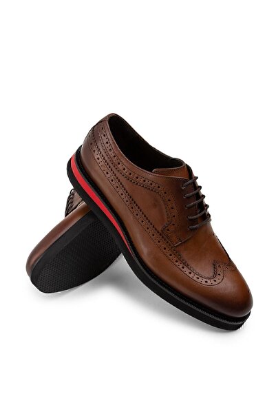 Deery Ανδρικά παπούτσια casual από γνήσιο δέρμα Tan Color