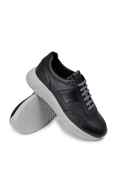 Deery Справжні шкіряні сірі чоловічі кросівки