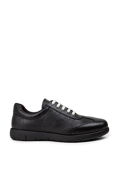 Deery Black Genuine Leather Men's Casual Shoes