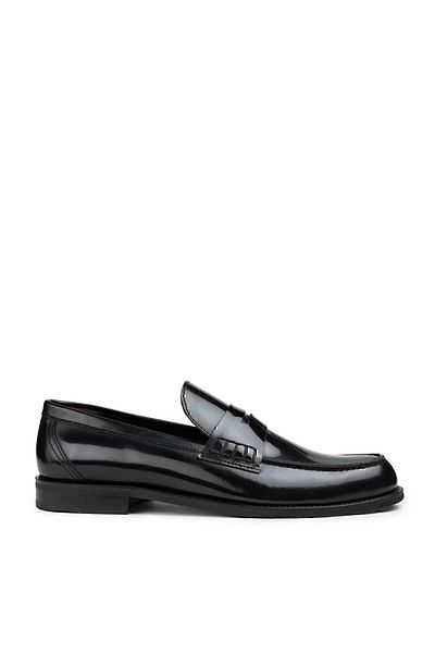 Deery Ανδρικά Μαύρα Δερμάτινα Μαύρα Loafers