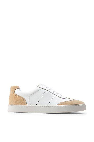 Deery Ανδρικά παπούτσια Sneaker από γνήσιο δέρμα μπεζ