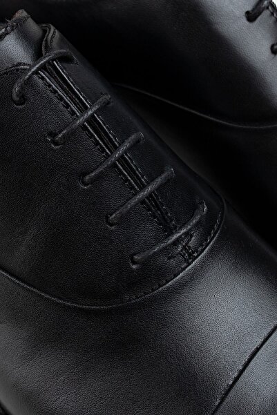 Deery Мъжки черни класически оксфордски обувки от естествена кожа