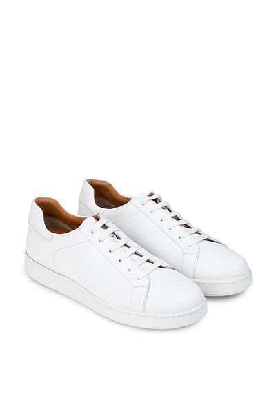 Deery Γνήσιο δέρμα Λευκά Ανδρικά Παπούτσια Sneaker