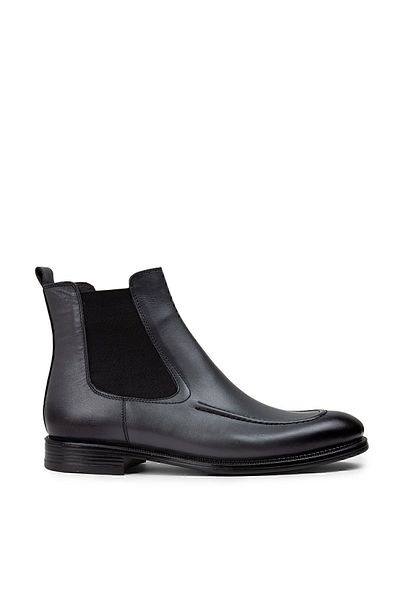 Deery Genuine Leather Gray Men's Chelsea Boots