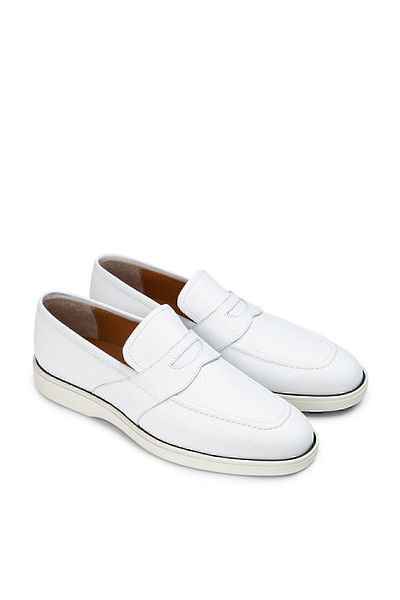 Deery Γνήσιο δέρμα Λευκά Ανδρικά Παπούτσια Loafer