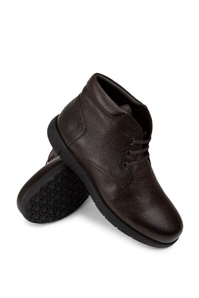 Deery Genuine Leather Brown Men's Boots