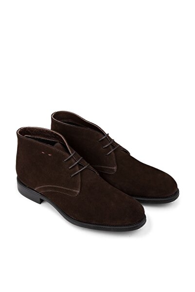 Deery Hakiki Süet Kahverengi Erkek Bot