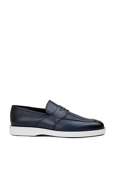 Deery Ανδρικά Loafer Παπούτσια από γνήσιο δέρμα μπλε