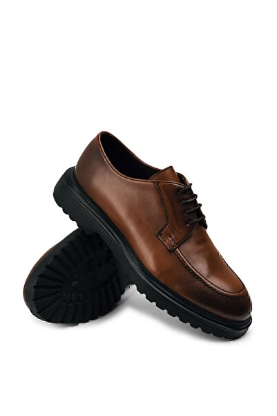 Deery Hakiki Deri Taba Rengi Günlük Erkek Ayakkabı