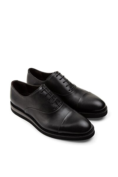 Deery Ежедневни черни мъжки обувки от естествена кожа