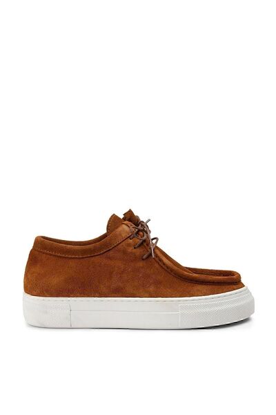 Deery Γνήσια γυναικεία παπούτσια Sneaker Suede Tan Color