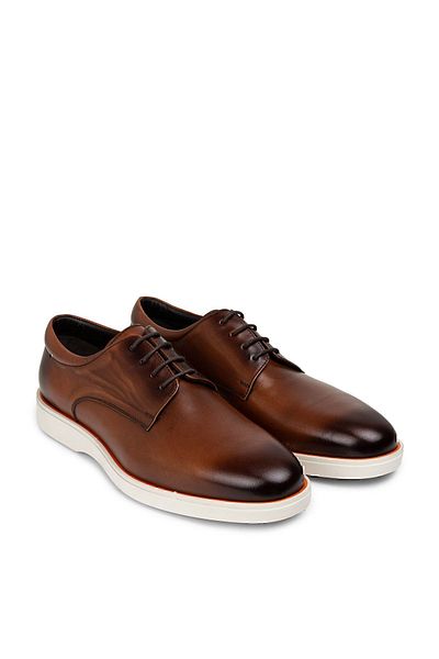 Deery Genuine Leather Brown Men's Casual Shoes