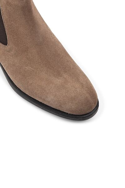 Deery Hakiki Süet Vizon Rengi Chelsea Erkek Bot