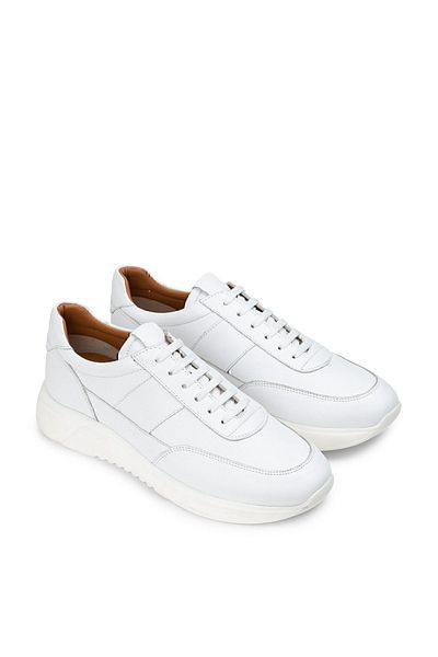 Deery Γνήσιο δέρμα Λευκά Ανδρικά Παπούτσια Sneaker